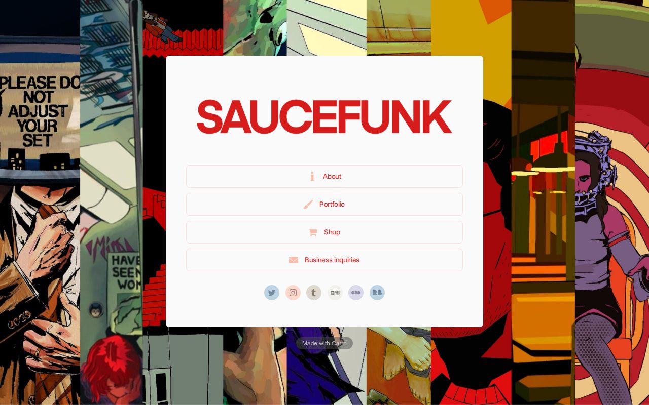 Screenshot of SAUCEFUNK